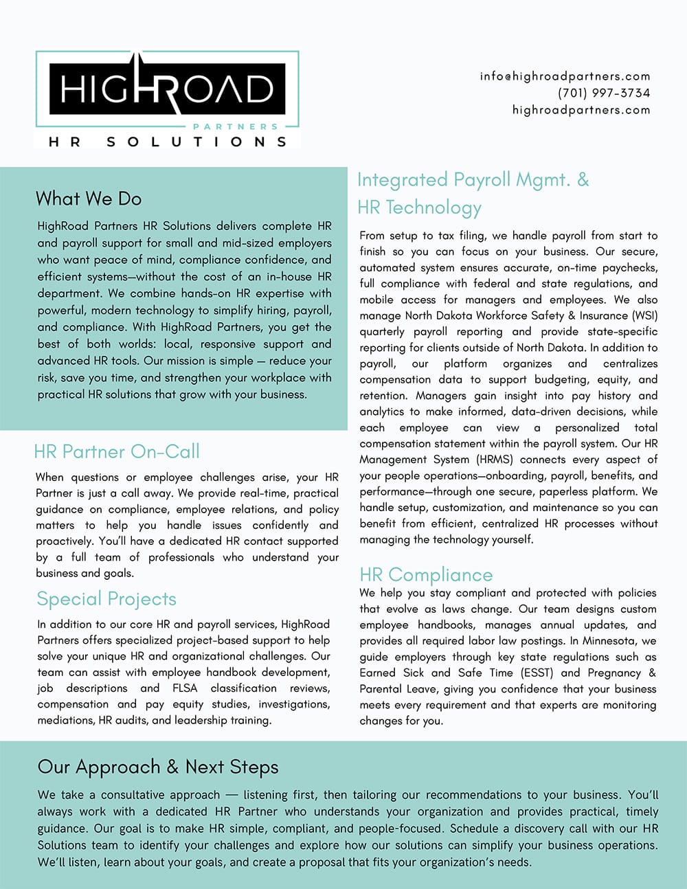 HighRoad Partners HR Services Overview v2